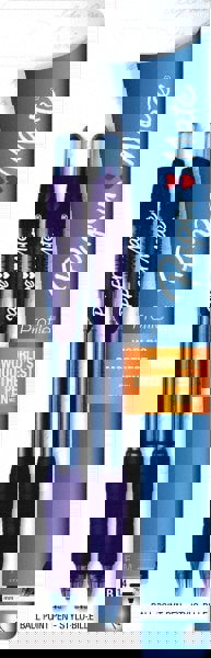 Retractable Pen: 1.4 mm Tip, Blue Ink